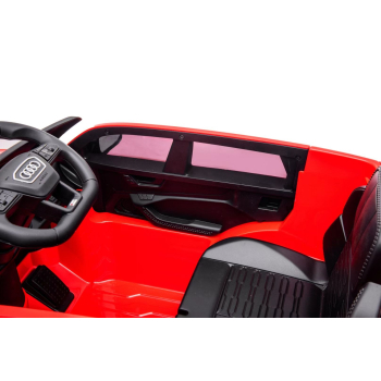 Audi RS 6 Elektryczny Samochodzik dla dzieci Czerwony + Pilot + Koła EVA + Wolny Start + Audio LED